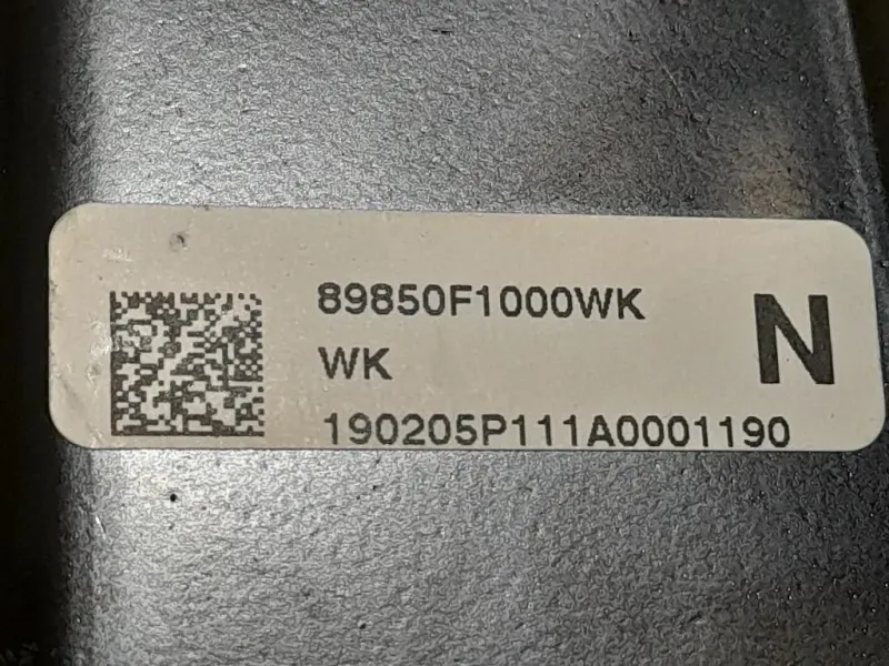 Cintura DI Sicurezza Sedile Centrale POST 89850F1000WK Kia Sportage IV 2018