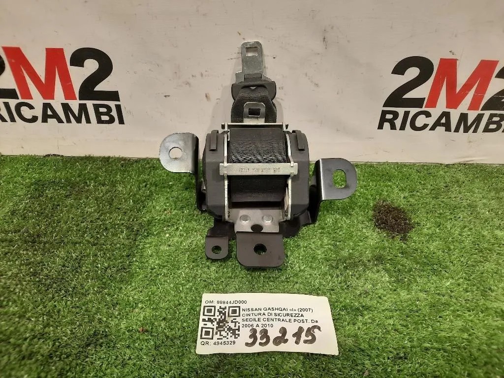 Cintura DI Sicurezza Sedile Centrale POST 88844JD000 Nissan Qashqai I 2007