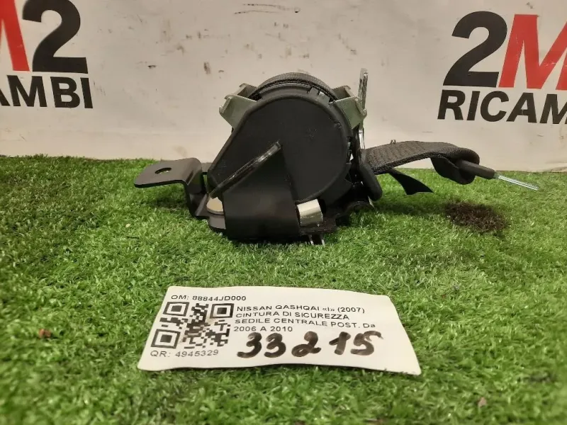 Cintura DI Sicurezza Sedile Centrale POST 88844JD000 Nissan Qashqai I 2007