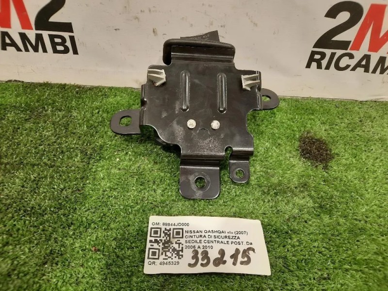 Cintura DI Sicurezza Sedile Centrale POST 88844JD000 Nissan Qashqai I 2007