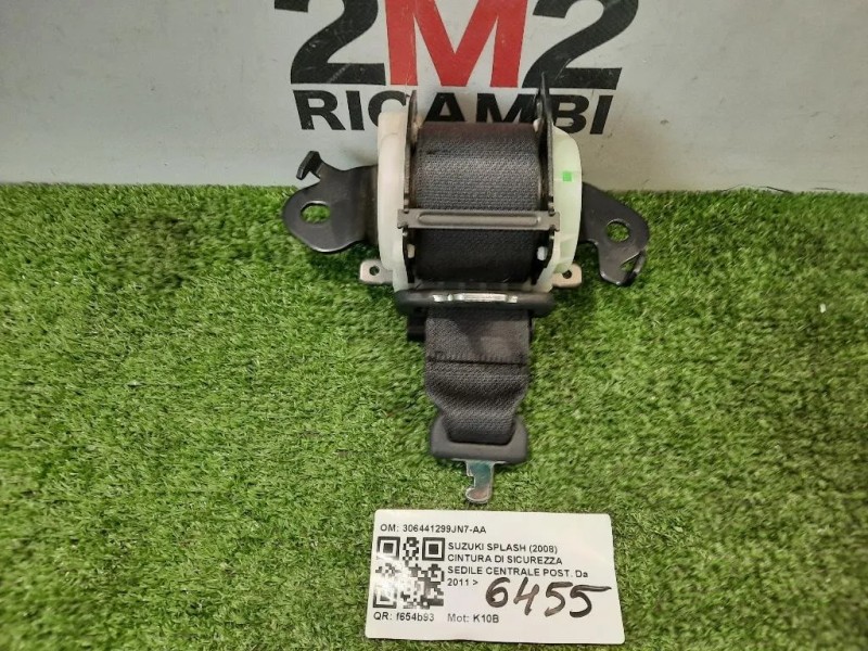 Cintura DI Sicurezza Sedile Centrale POST 306441299JN7-AA Suzuki Splash 2008