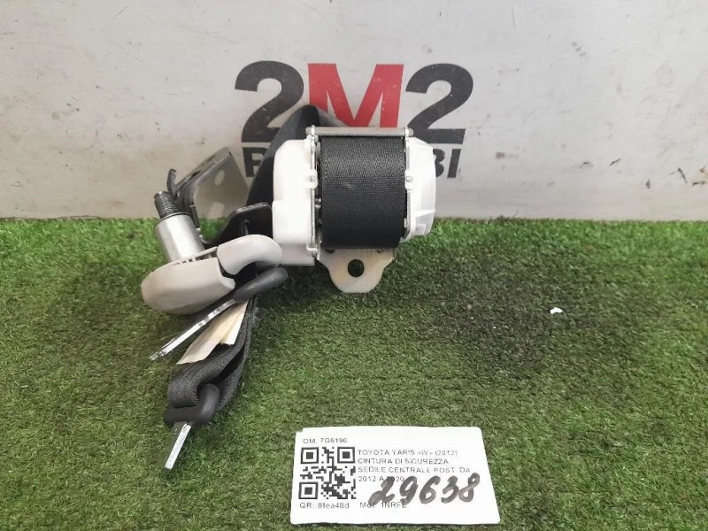 Cintura DI Sicurezza Sedile Centrale POST 7G5190 Toyota Yaris IV 2012