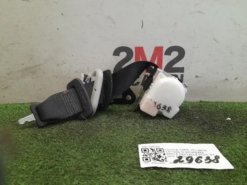 Cintura DI Sicurezza Sedile Centrale POST 7G5190 Toyota Yaris IV 2012