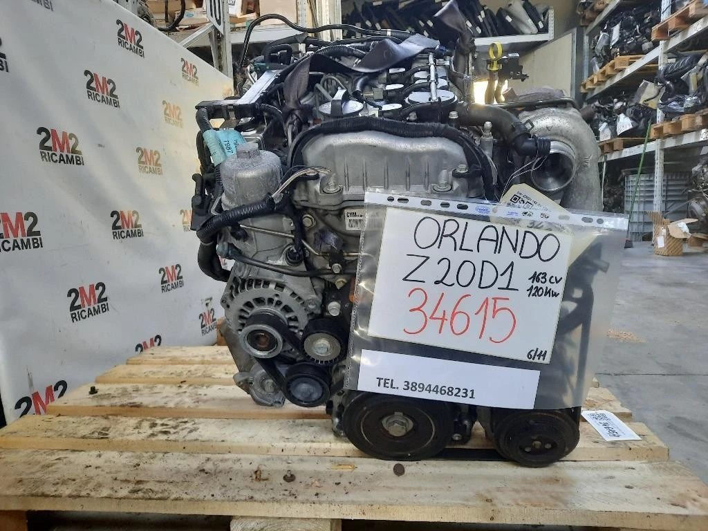 Motore Completo Z20D1 163 CV 120 KW Chevrolet Orlando 2011
