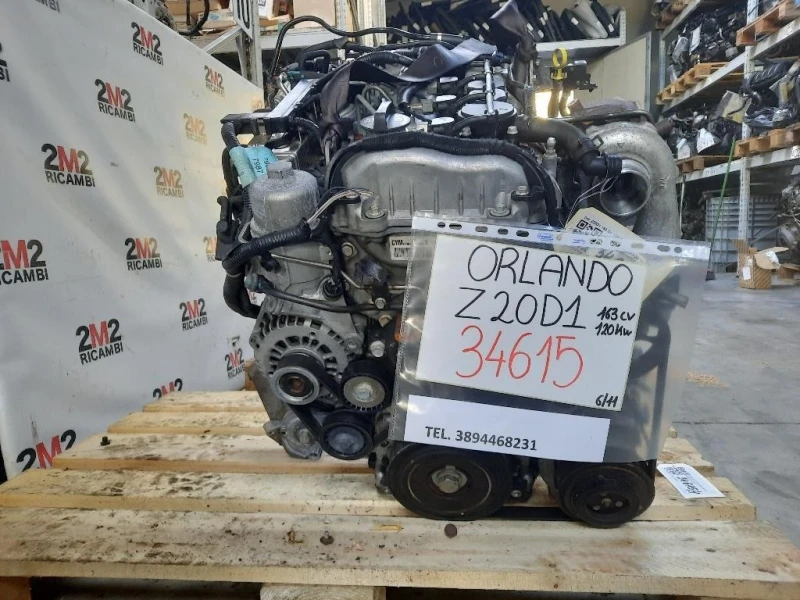 Motore Completo Z20D1 163 CV 120 KW Chevrolet Orlando 2011
