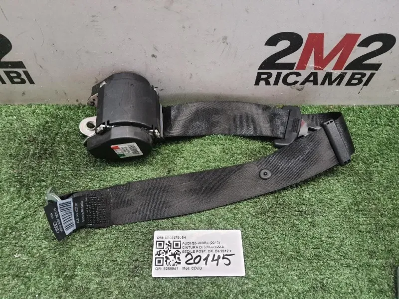 Cintura DI Sicurezza Sedile POST DX 8R0857805H Audi Q5 8RB 2012