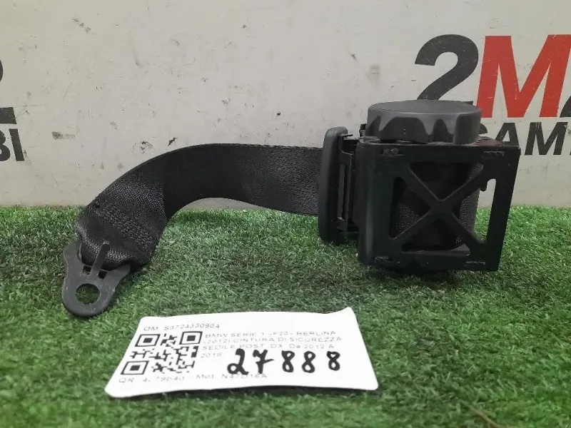 Cintura DI Sicurezza Sedile POST DX S3724330904 Bmw Serie 1 F20 Berlina 2012