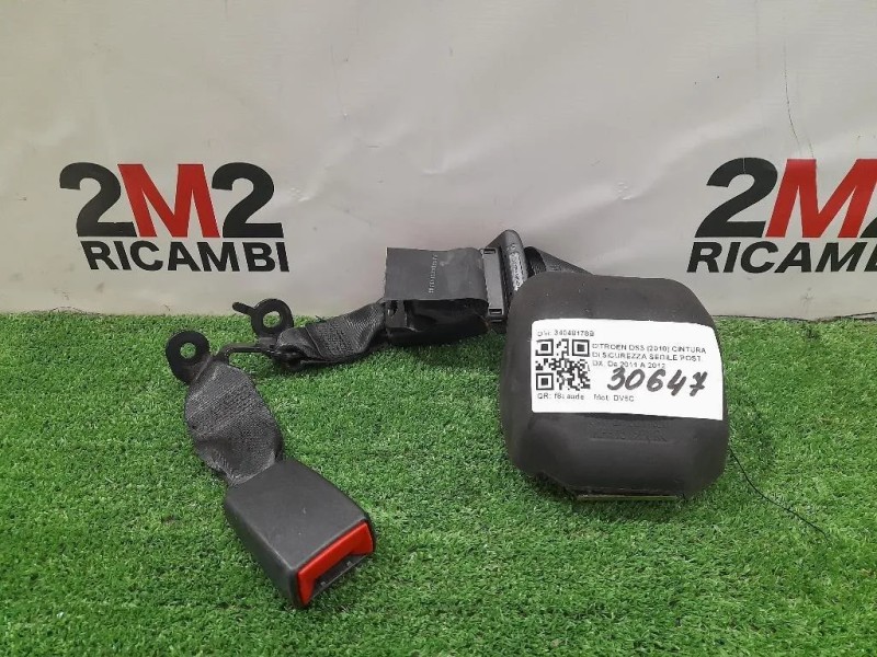 Cintura DI Sicurezza Sedile POST DX 34048178B Citroen DS3 2010