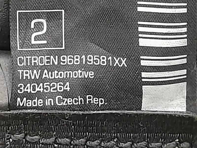 Cintura DI Sicurezza Sedile POST DX 34048178B Citroen DS3 2010
