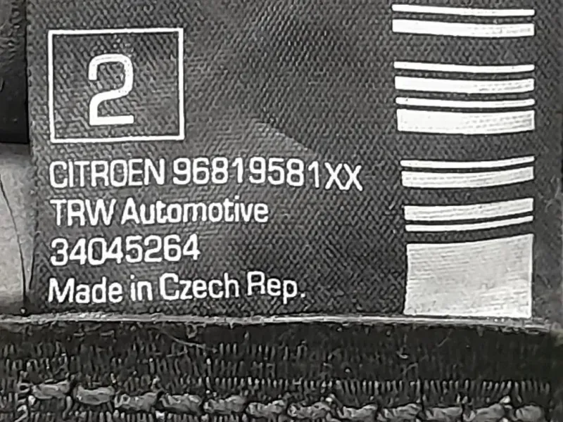 Cintura DI Sicurezza Sedile POST DX 34048178B Citroen DS3 2010