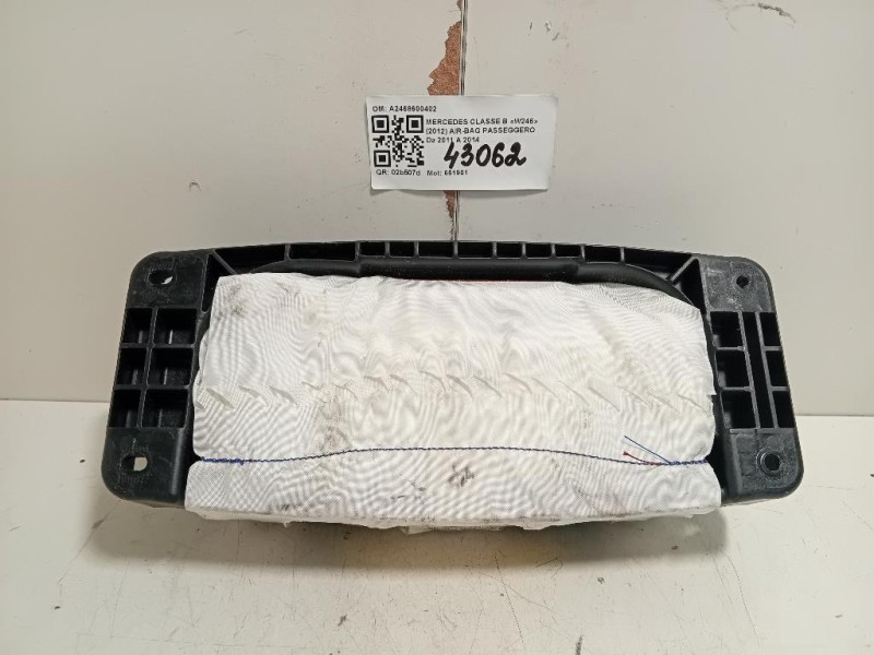 Air-bag Passeggero A2468600402 Mercedes Classe B W246 2012