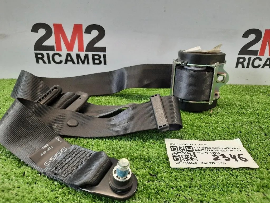 Cintura DI Sicurezza Sedile POST DX 735542121 Fiat QUBO 2008