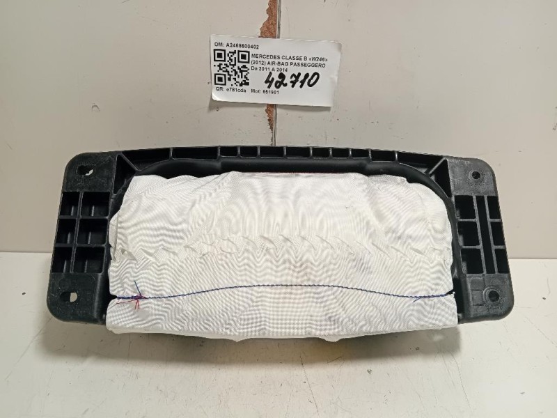 Air-bag Passeggero A2468600402 Mercedes Classe B W246 2012