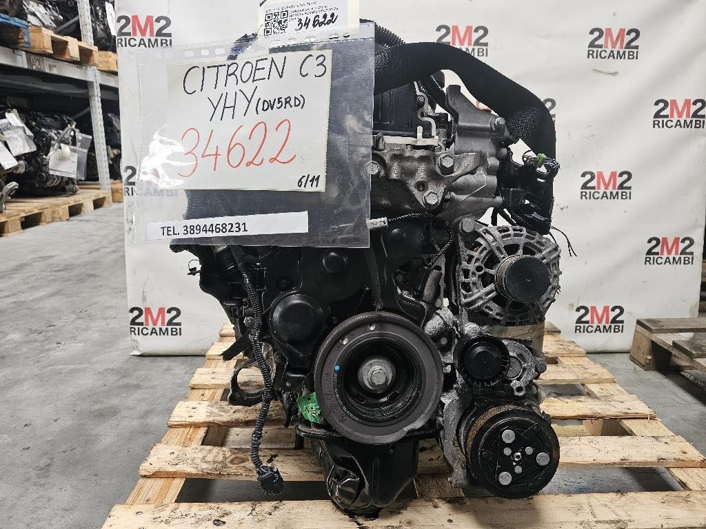 Motore Completo YHY DV5RD 102CV 75KW Citroen C3 III 2016