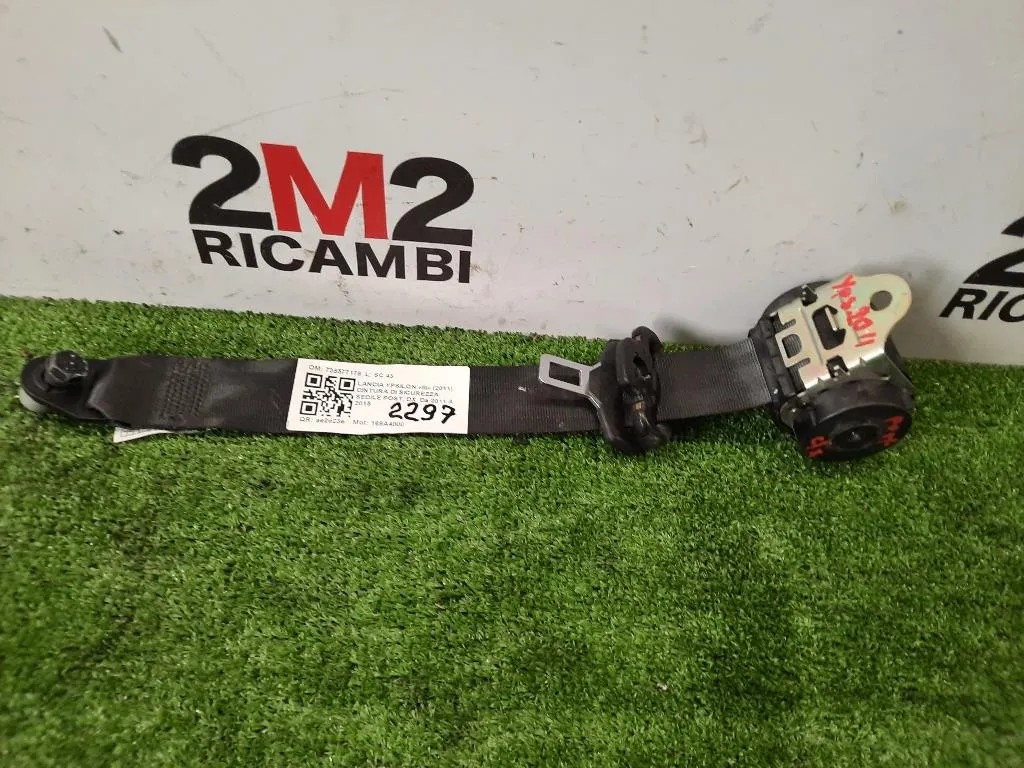 Cintura DI Sicurezza Sedile POST DX 735577178 Lancia Ypsilon III 2011