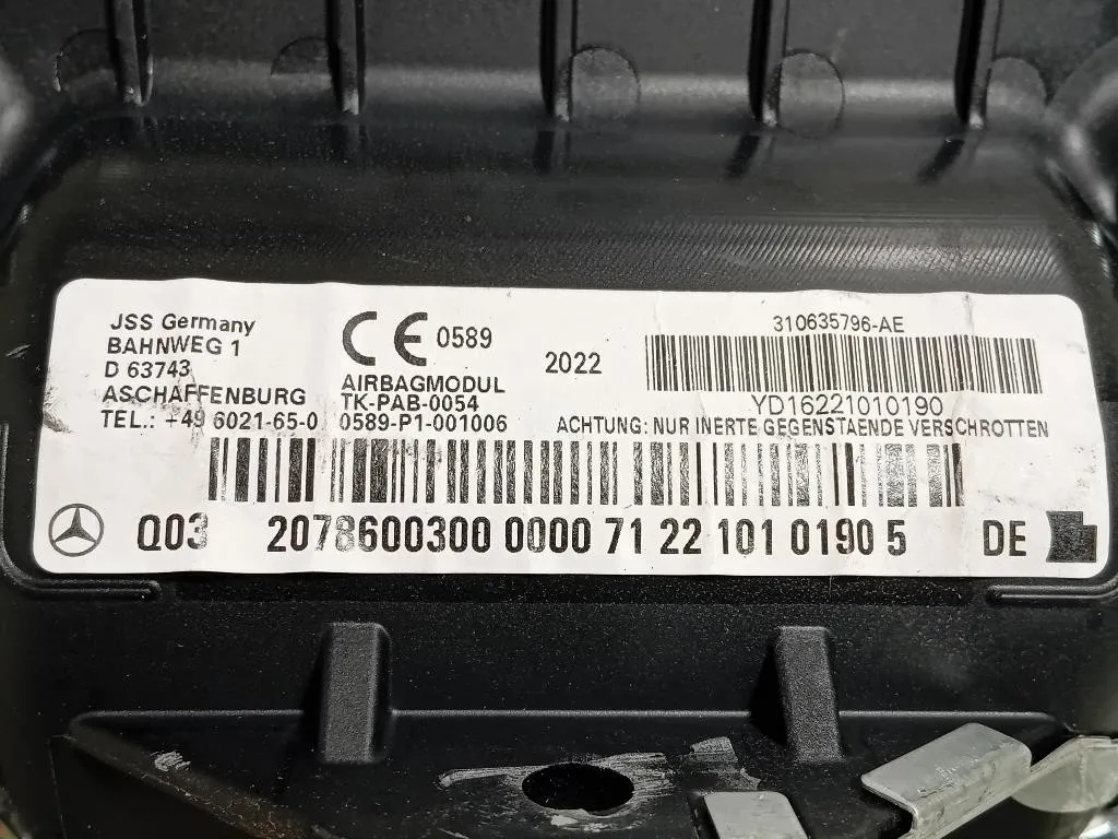 Air-bag Passeggero 3110164 Mercedes Classe C W204 2011