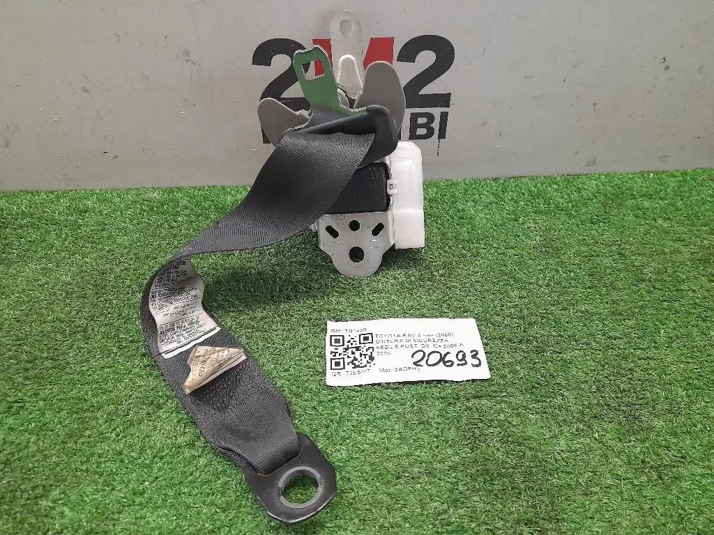 Cintura DI Sicurezza Sedile POST DX 7Q1430 Toyota RAV 4 III 2006