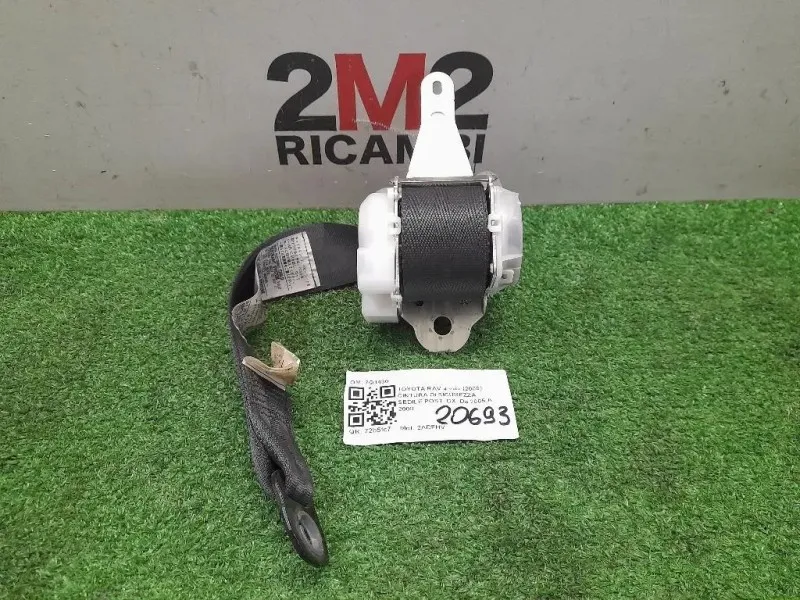 Cintura DI Sicurezza Sedile POST DX 7Q1430 Toyota RAV 4 III 2006
