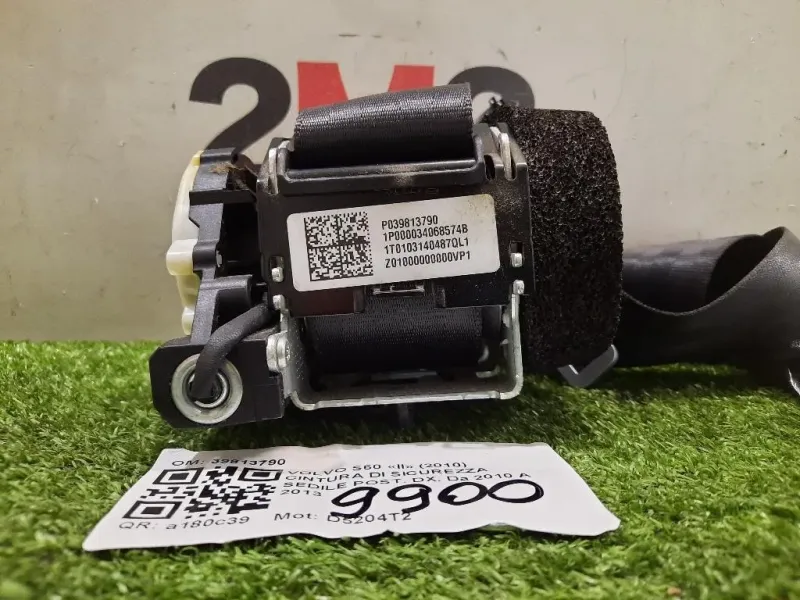 Cintura DI Sicurezza Sedile POST DX 39813790 Volvo S60 II 2010