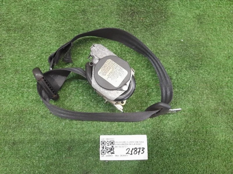 Cintura DI Sicurezza Sedile POST DX 39823323 Volvo V60 I 2013