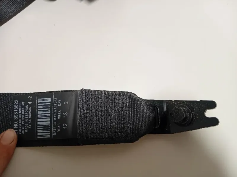 Cintura DI Sicurezza Sedile POST DX P39818822 Volvo XC70 III 2013