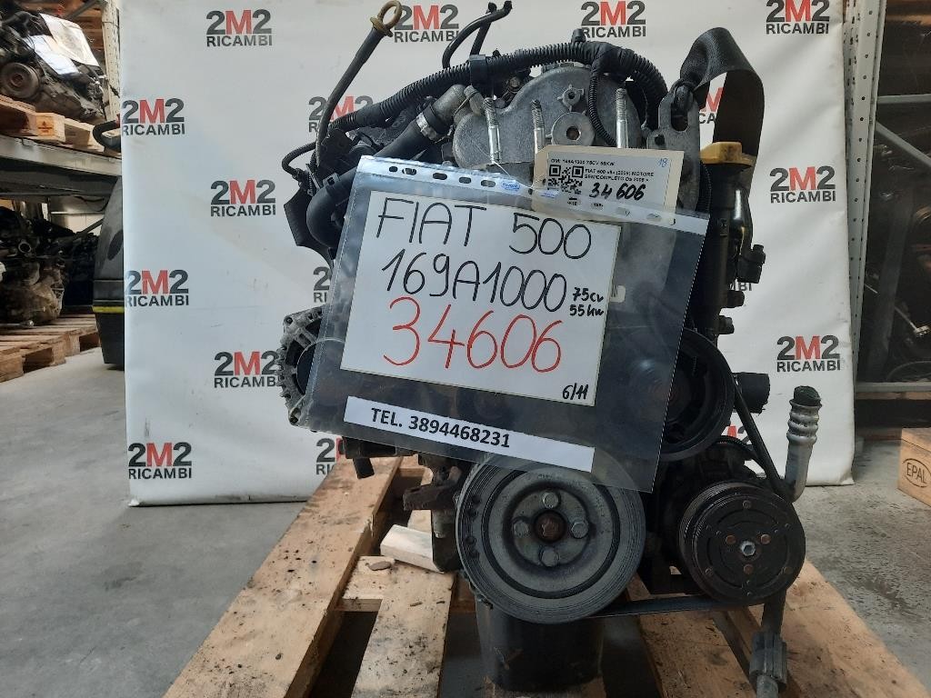 Motore Completo 169A1000 75CV 55KW Fiat 500 II 2008