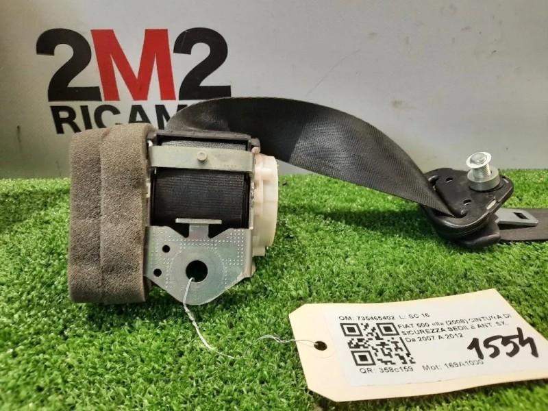 Cintura DI Sicurezza Sedile POST SX 735492577 Fiat 500 II 2015