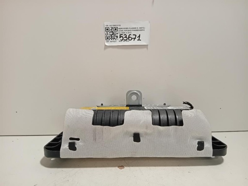 Air-bag Passeggero A2128603102 Mercedes Classe E W212 2009