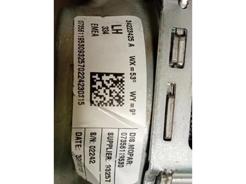 Cintura DI Sicurezza Sedile POST SX 34223425 A Fiat 500X 2015