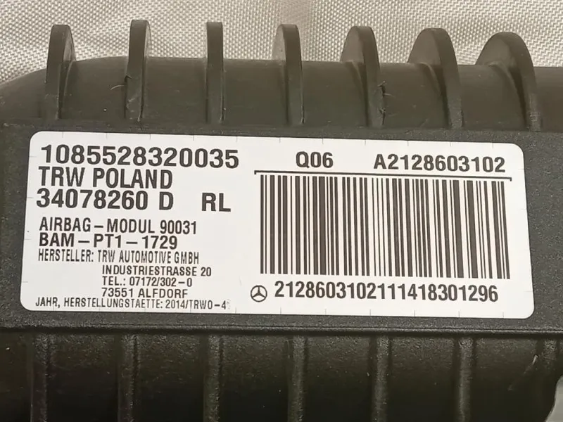 Air-bag Passeggero A2128603102 Mercedes Classe E W212 2013