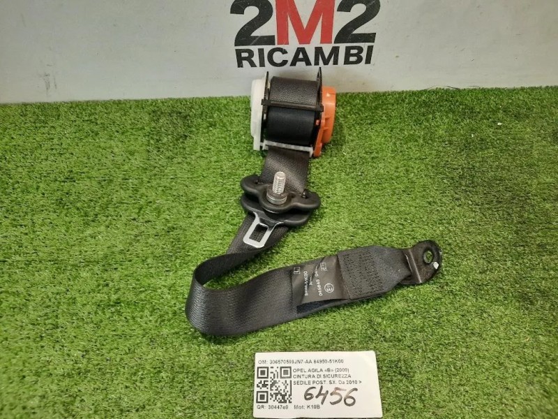 Cintura DI Sicurezza Sedile POST SX 84980-51K00 Opel Agila B 2008