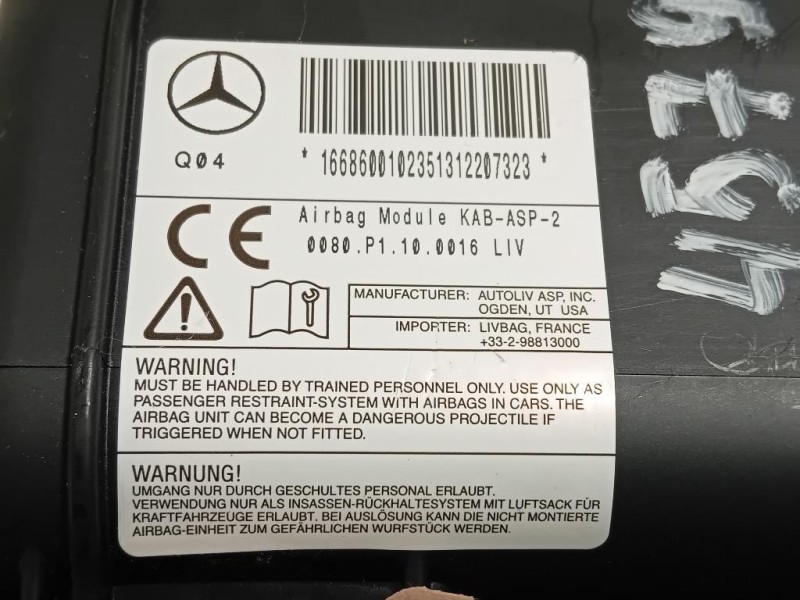 Air-bag Passeggero 617976800 Mercedes Classe ML W166 2012