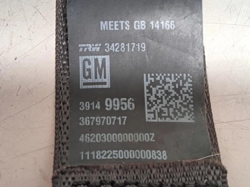 Cintura DI Sicurezza Sedile POST SX 39149956 Opel Astra K 2016