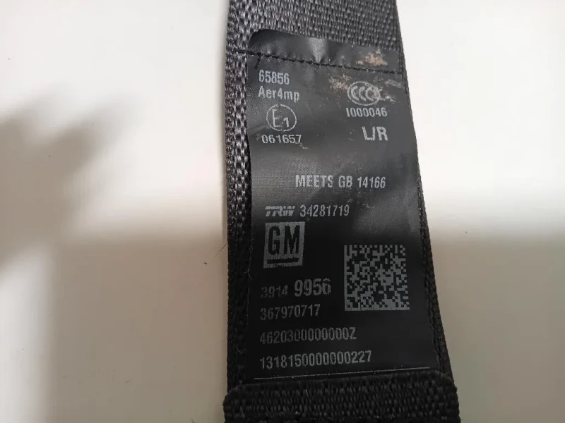 Cintura DI Sicurezza Sedile POST SX 341002068 Opel Astra K 2016