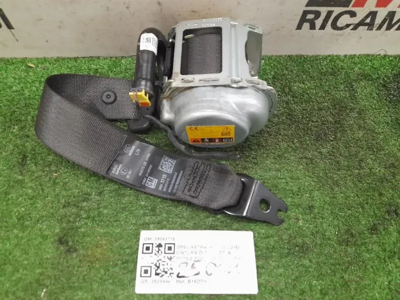 Cintura DI Sicurezza Sedile POST SX 39043715 Opel Astra K SW 2016