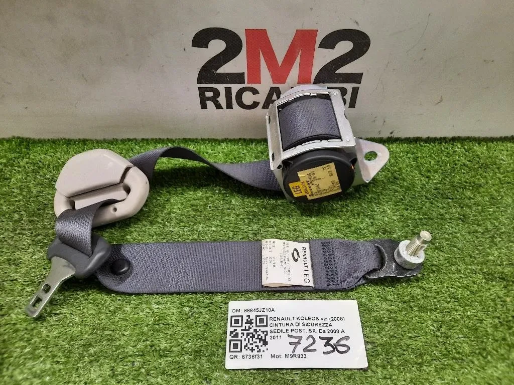 Cintura DI Sicurezza Sedile POST SX 88845JZ10A Renault Koleos I 2008