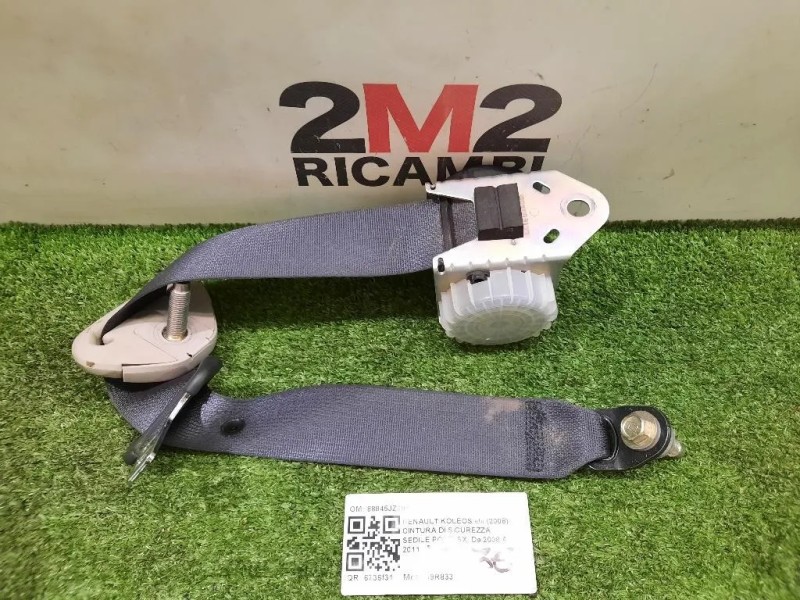 Cintura DI Sicurezza Sedile POST SX 88845JZ10A Renault Koleos I 2008
