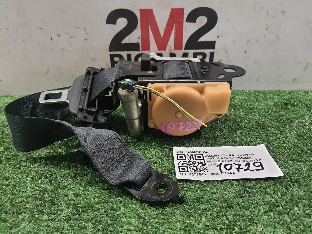 Cintura DI Sicurezza Sedile POST SX 8498054PA0 Suzuki Vitara II 2015