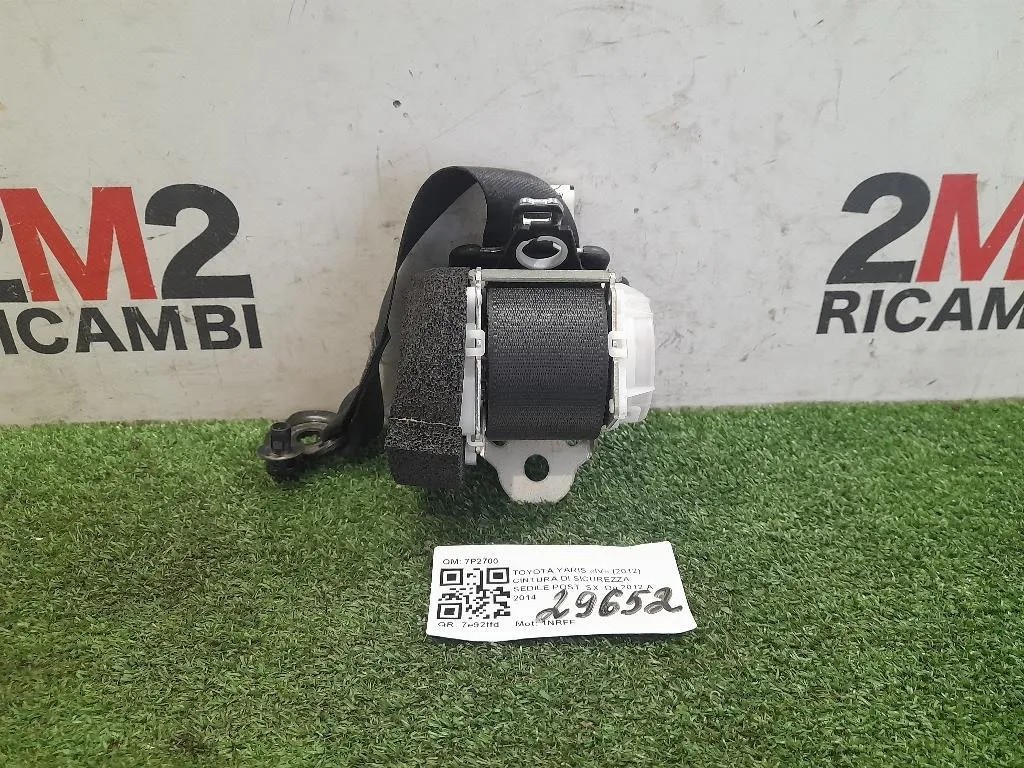 Cintura DI Sicurezza Sedile POST SX 7P2700 Toyota Yaris IV 2012