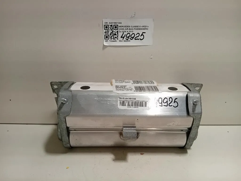 Air-bag Passeggero A2218601302 Mercedes Classe S W221 2006