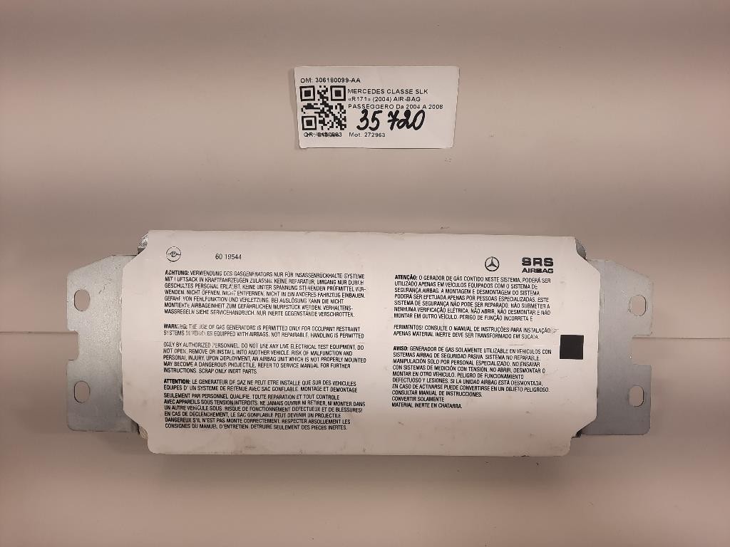 Air-bag Passeggero 306180099-AA Mercedes Classe SLK R171 2004
