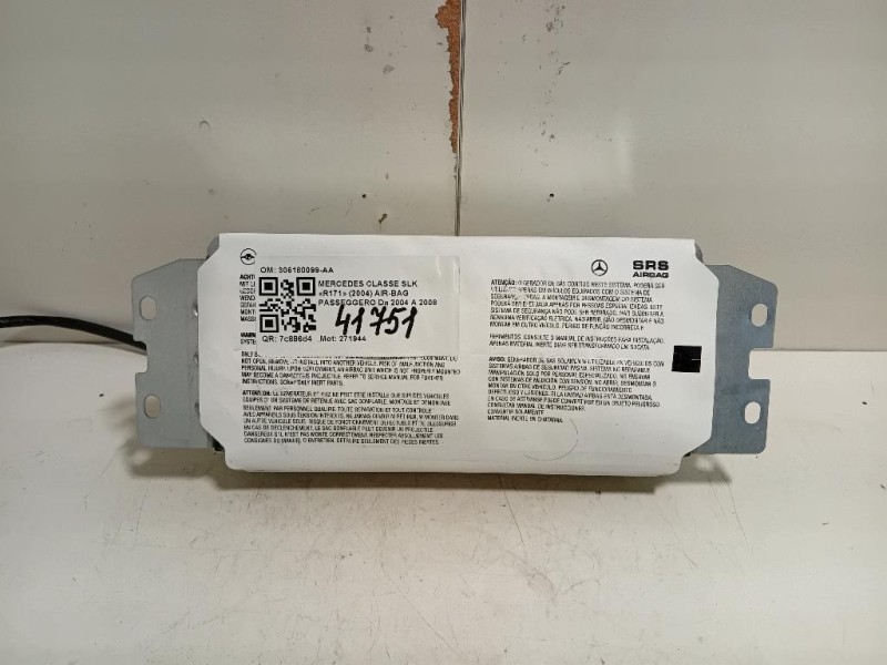 Air-bag Passeggero 306180099-AA Mercedes Classe SLK R171 2004