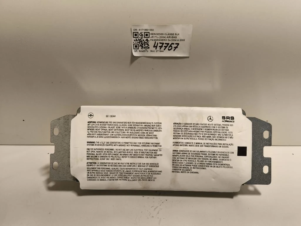 Air-bag Passeggero A1718601002 Mercedes Classe SLK R171 2004