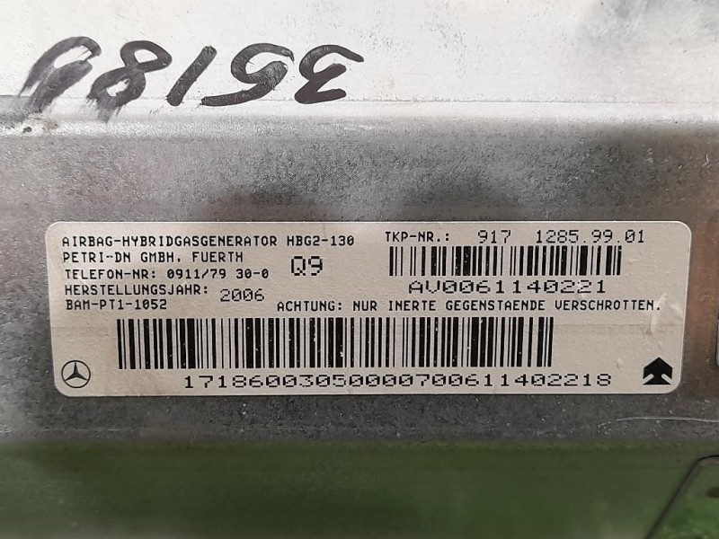 Air-bag Passeggero 305474110-AB Mercedes Classe SLK R171 2004