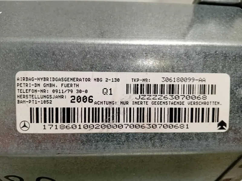 Air-bag Passeggero 306180099 Mercedes Classe SLK R171 2004