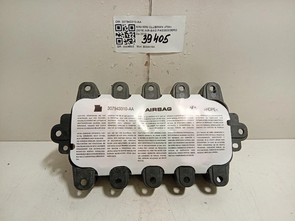 Air-bag Passeggero 307943310-AA Mini MINI Clubman F54 2019