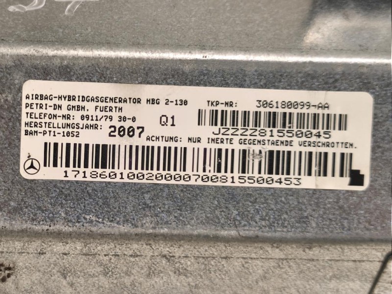 Air-bag Passeggero A1718601002 Mercedes Classe SLK R171 2004