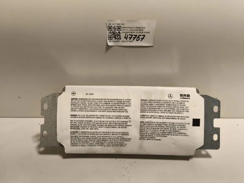 Air-bag Passeggero A1718601002 Mercedes Classe SLK R171 2004