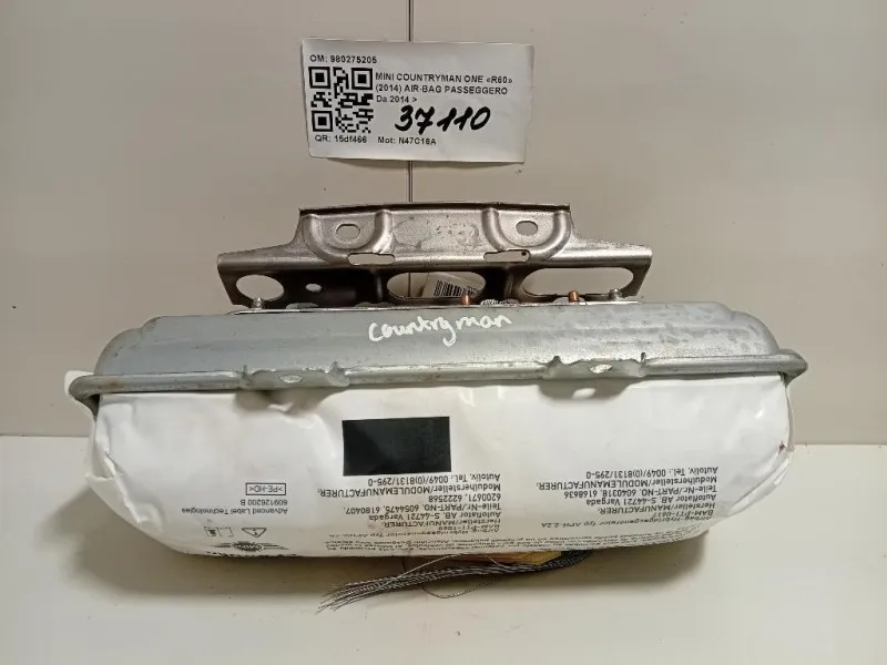 Air-bag Passeggero 980275205 Mini Countryman ONE R60 2014