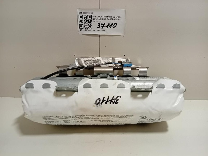 Air-bag Passeggero 980275205 Mini Countryman ONE R60 2014